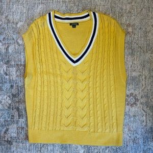 Wild Fable Yellow Sweater Vest XS